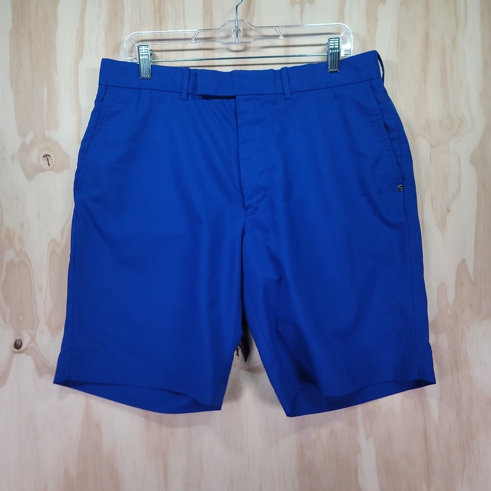 RLX Ralph Lauren Golf Shorts Mens 34 Royal Blue Performance Flat Front Athletic